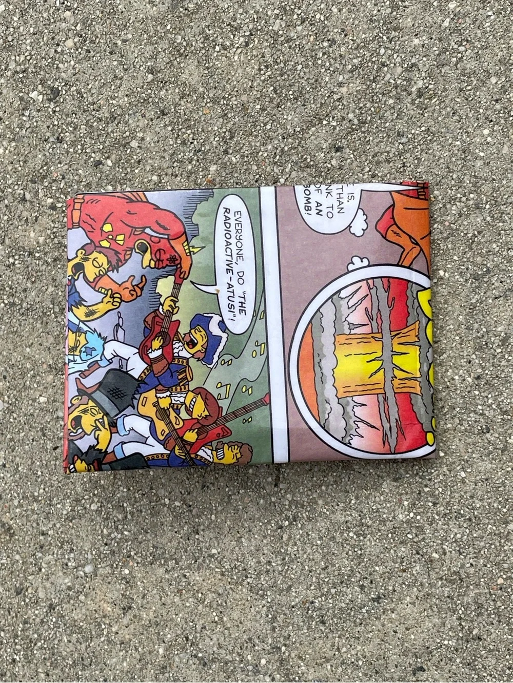 The Simpsons Phil Ortiz Artist Signed Homer Sketch Custom Made Paper Wallet